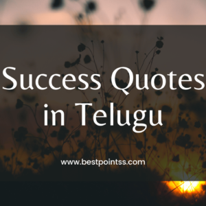 Success Quotes in Telugu